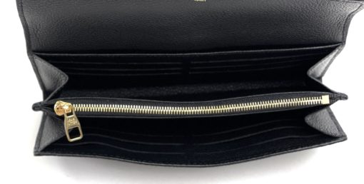 Louis Vuitton Black Empreinte Sarah NM Wallet 12