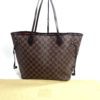 Louis Vuitton Damier Ebene Neverfull MM Red Interior 4