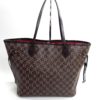 Louis Vuitton Damier Ebene Neverfull MM Red Interior 5