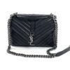 YSL SAINT LAURENT QUILTED LEATHER COLLEGE MEDIUM SHOULDER BAG 2