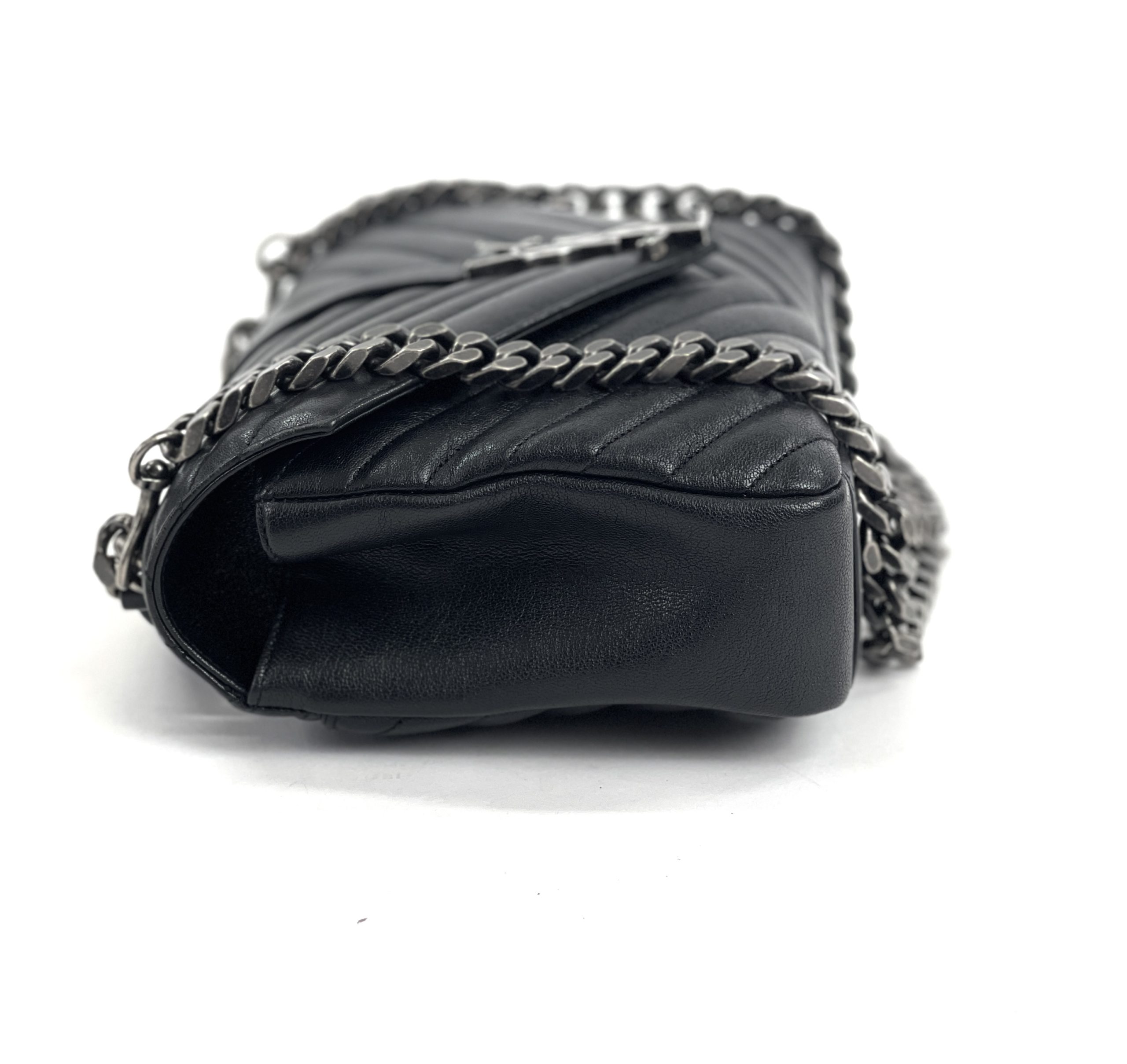 Saint Laurent Medium College Matelassé Leather Shoulder Bag