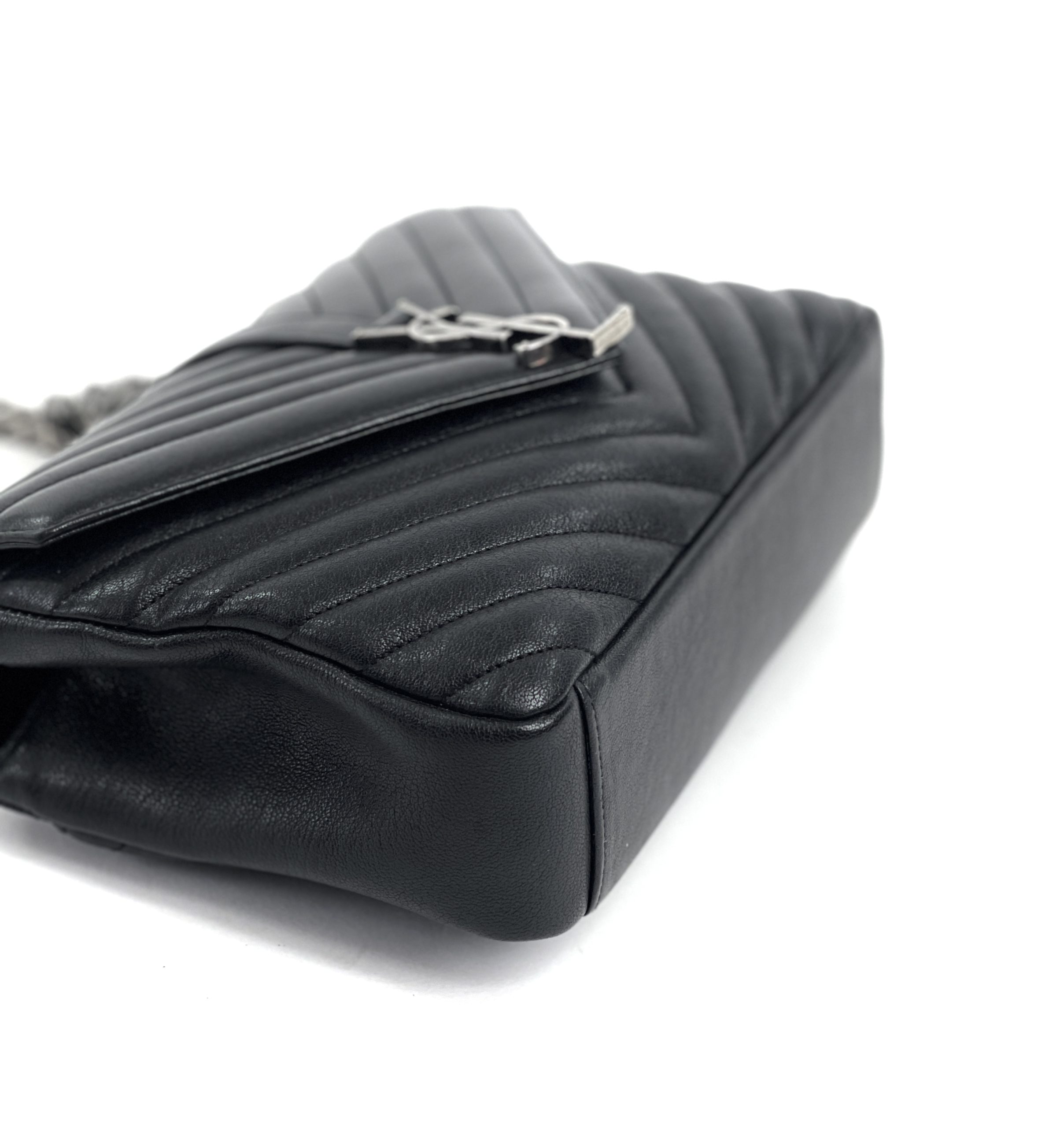Saint Laurent Monogram Loulou Ysl Medium Beige Leather Shoulder Bag