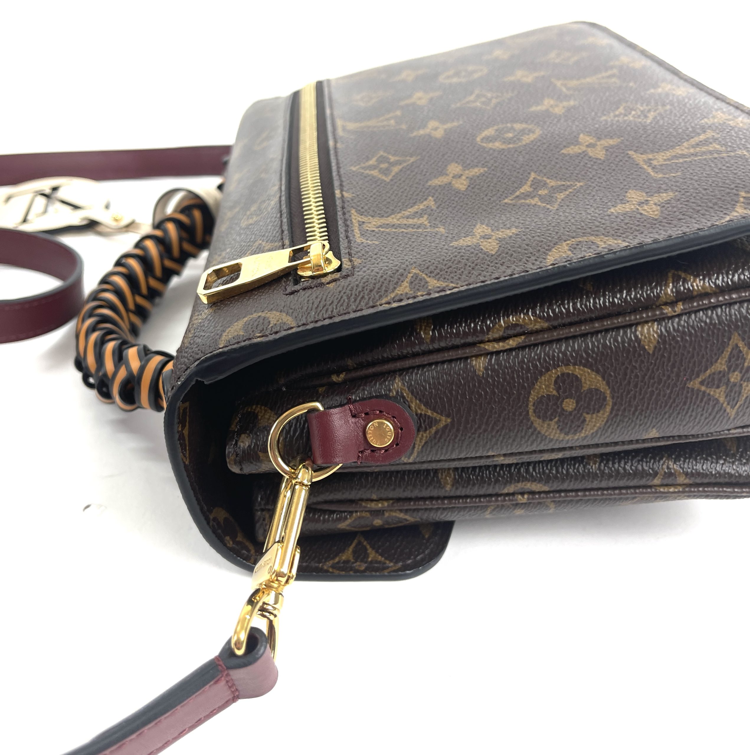 Braided Leather Top Handle Strap | For Louis L V NeoNoe, Petit Noe, Noe bb,  Pochette Metis Cosmetic Pouch [Lv BAG NOT INCLUDED]