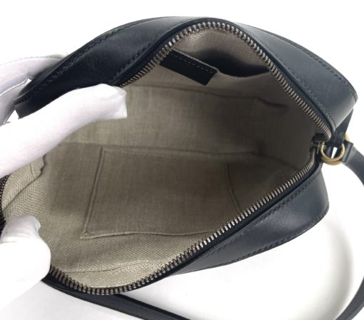 Gucci Webby Bee Black Leather Shoulder Bag 17