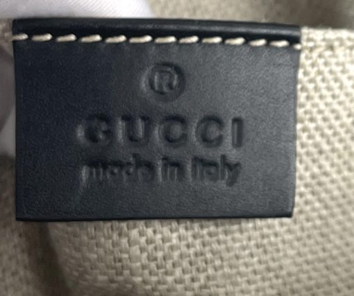 Gucci Webby Bee Black Leather Shoulder Bag 18