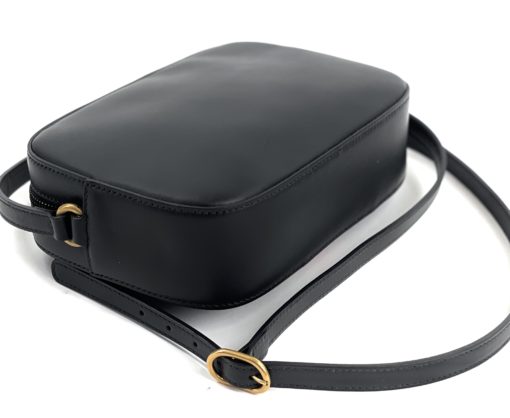 Gucci Webby Bee Black Leather Shoulder Bag 11