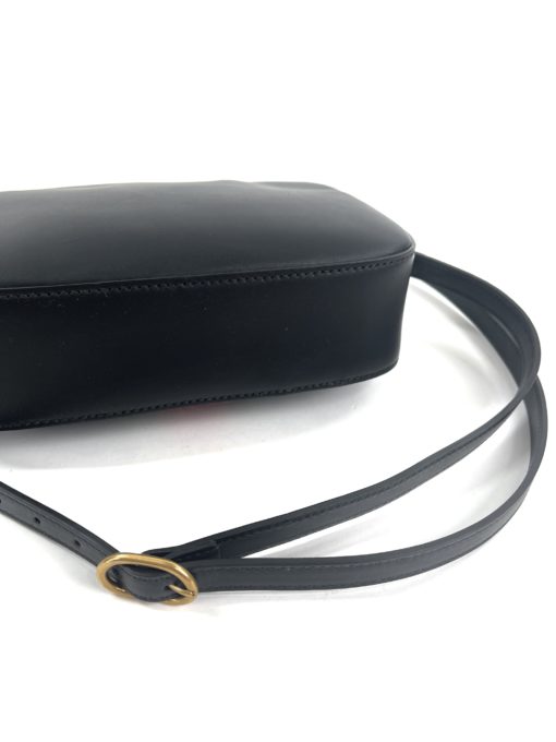 Gucci Webby Bee Black Leather Shoulder Bag 14