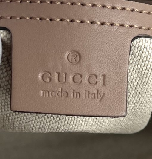 Gucci GG Supreme Monogram Small Flat Messenger Bag Pink 22