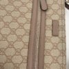 Gucci GG Supreme Monogram Small Flat Messenger Bag Pink 19