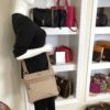 Gucci GG Supreme Monogram Small Flat Messenger Bag Pink 2