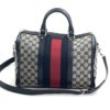 Gucci GG Navy Logo Boston Bag 3
