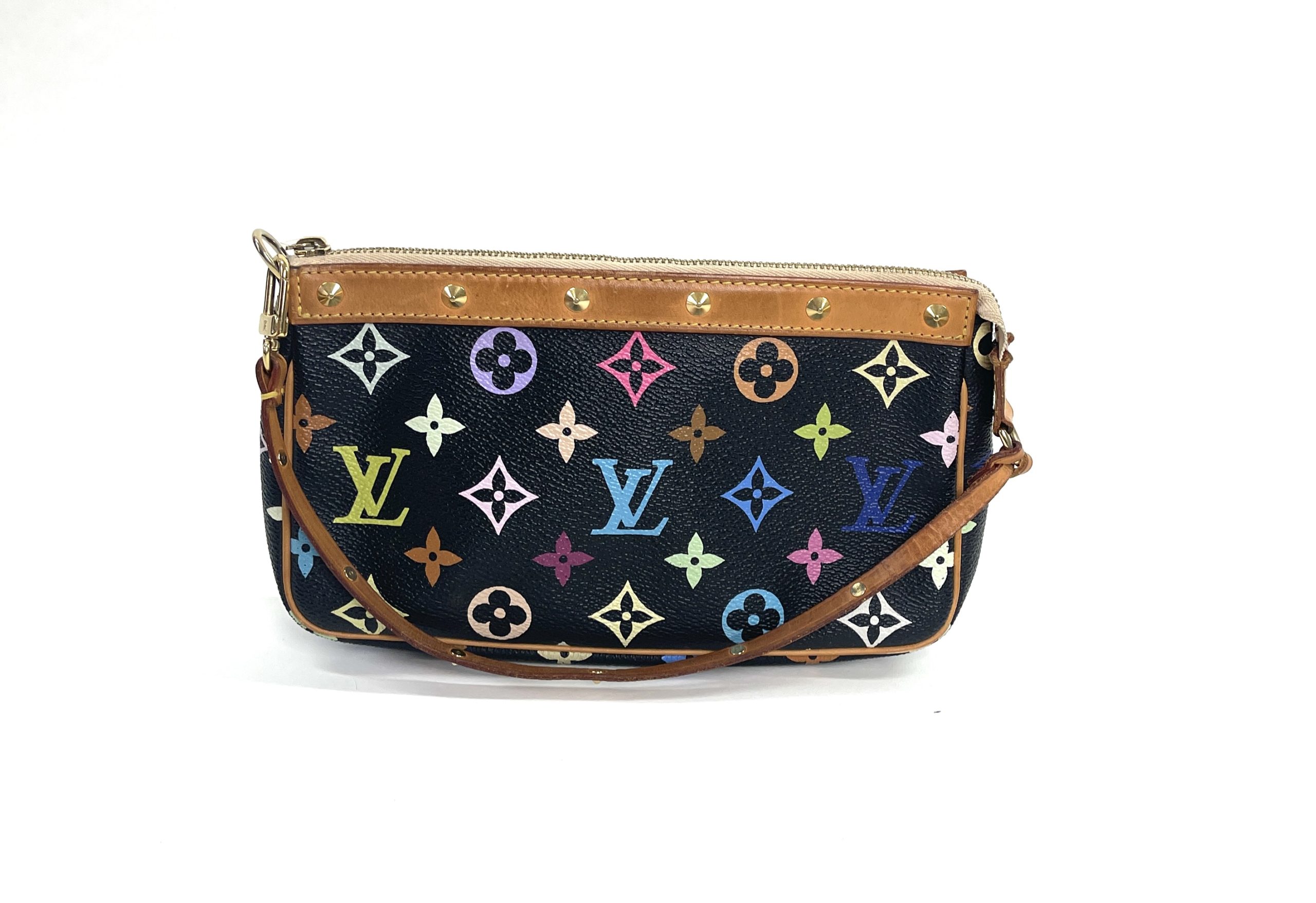 Louis Vuitton Monogram Multicolor Pochette Accessories Wristlet Pouch 861232