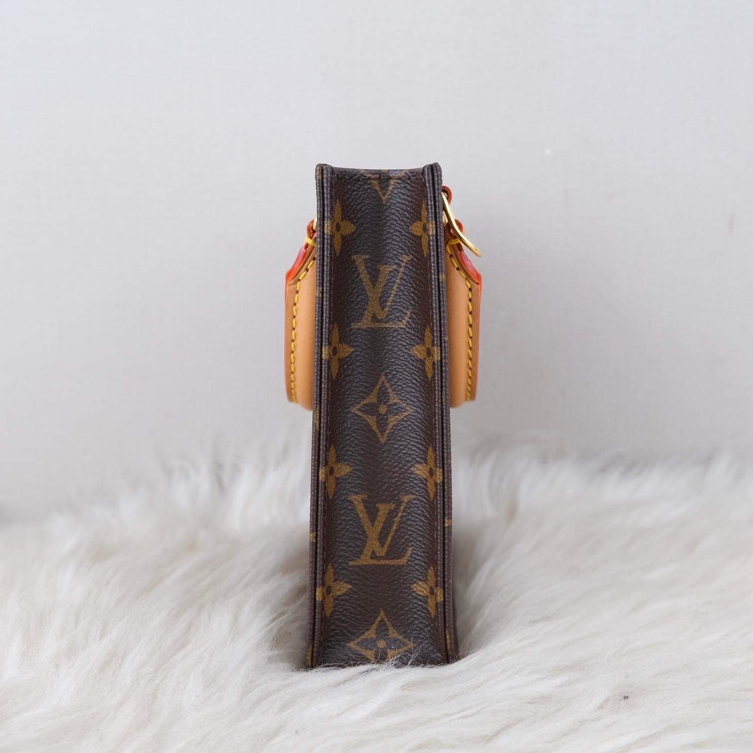 Louis Vuitton Petit Sac Plat Epi with Embroidered Strap