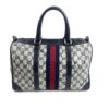 Gucci Joy Vintage Blue Logo Satchel Boston Bag 3