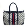Gucci Joy Vintage Blue Logo Satchel Boston Bag 14