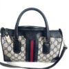 Vintage Gucci Joy Coated Canvas Boston Bag with Shoulder Strap 27