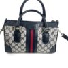 Vintage Gucci Joy Coated Canvas Boston Bag with Shoulder Strap 25