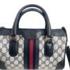 Vintage Gucci Joy Coated Canvas Boston Bag with Shoulder Strap 11