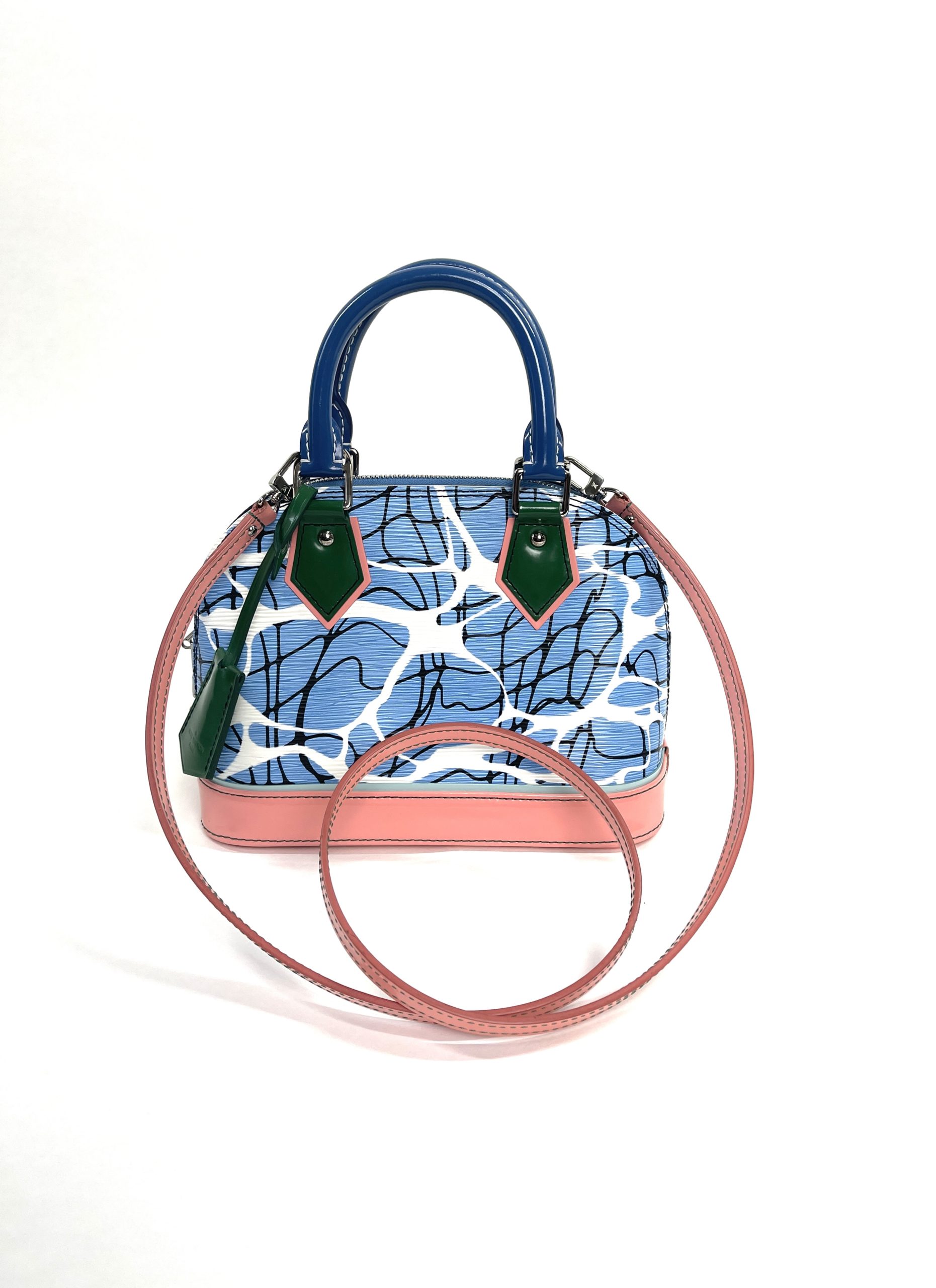 Louis Vuitton Alma Bb EPI Leather Satchel Crossbody Bag