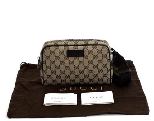 Gucci Logo Monogram Brown Belt Bag - A World Of Goods For You, LLC