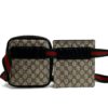 Gucci Monogram Supreme Web Double Belt Bag 5