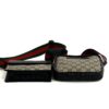 Gucci Monogram Supreme Web Double Belt Bag 10