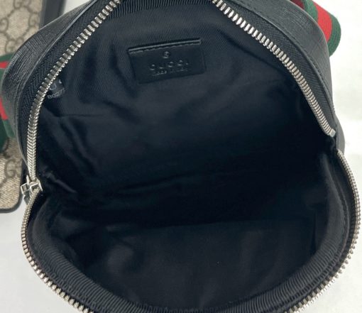 Gucci Monogram Supreme Web Double Belt Bag 10