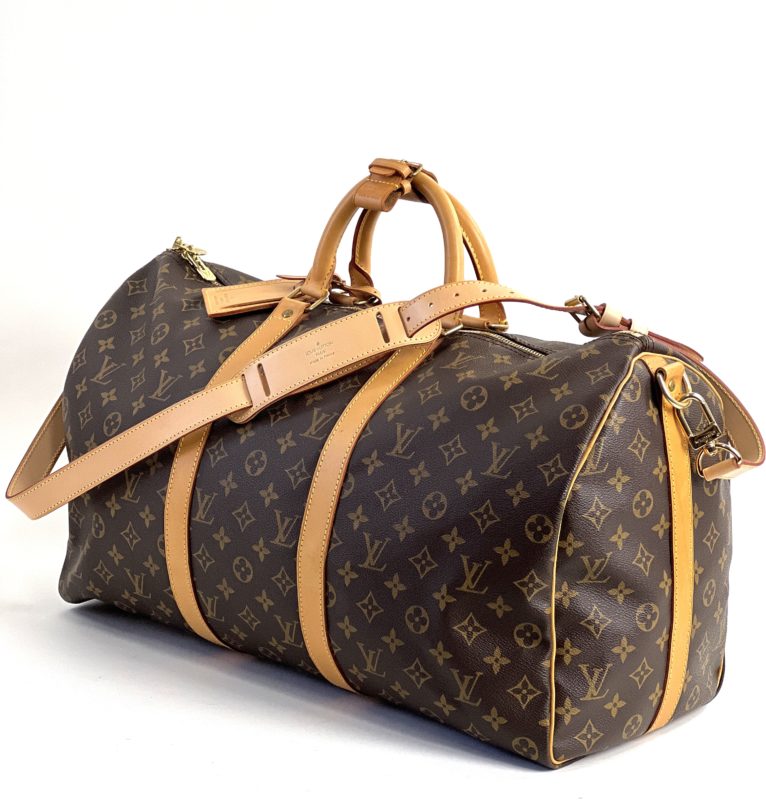 Louis Vuitton Keepall Bandoulière 50 Washed Denim Blue autres Toiles Monogram