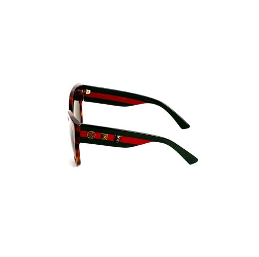 Gucci Havana Web Green Red Tiger Sunglasses GG0059S 4