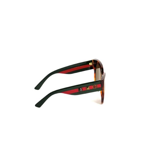 Gucci Havana Web Green Red Tiger Sunglasses GG0059S 6