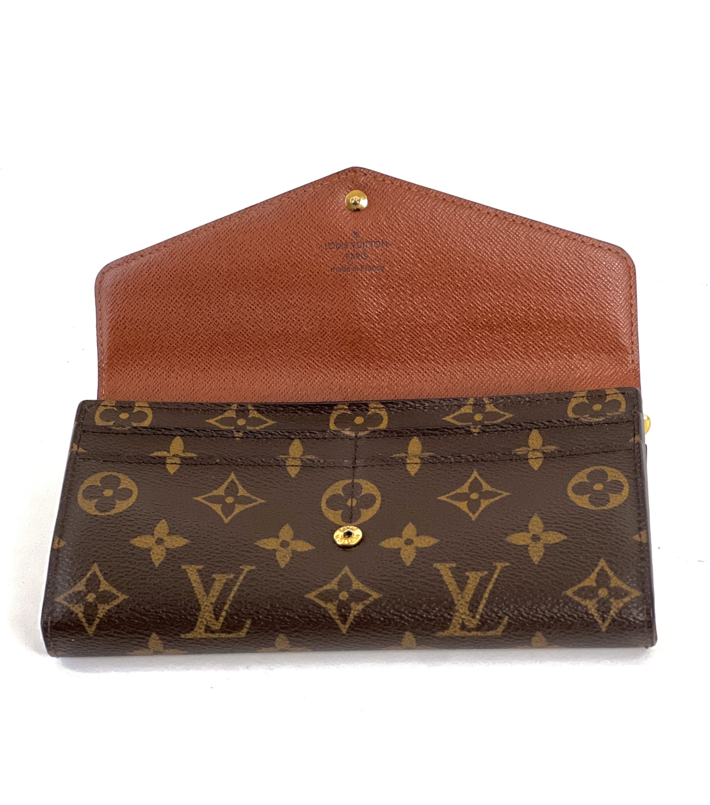 Louis Vuitton Monogram Brown Sarah Wallet - A World Of Goods For