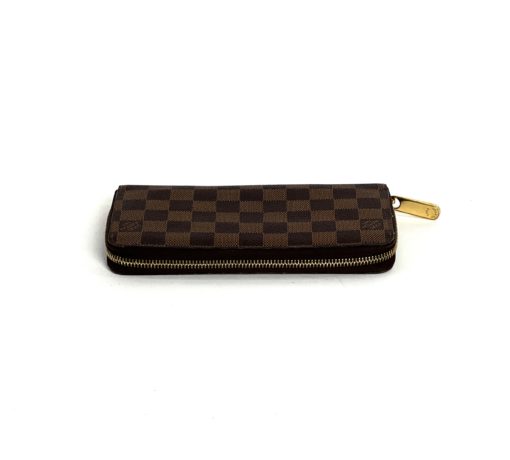 Louis Vuitton Damier Ebene Dark Brown Zippy Wallet 4