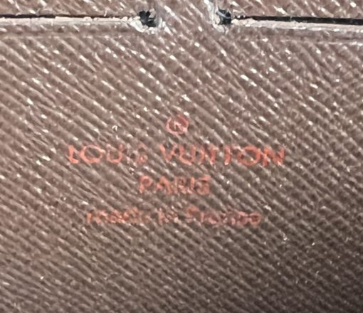 Louis Vuitton Damier Ebene Dark Brown Zippy Wallet 20