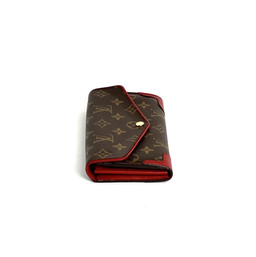 Louis Vuitton Sarah Retiro Monogram Wallet with Cerise Red Trim 8