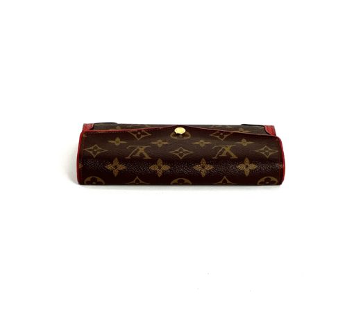 Louis Vuitton Sarah Retiro Monogram Wallet with Cerise Red Trim 10