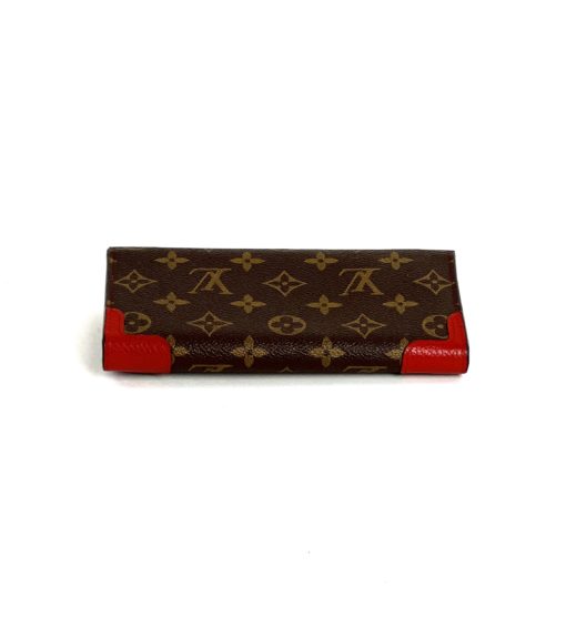 Louis Vuitton Sarah Retiro Monogram Wallet with Cerise Red Trim 4