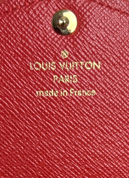 Louis Vuitton Sarah Retiro Monogram Wallet with Cerise Red Trim 12