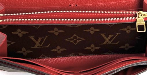 Louis Vuitton Sarah Retiro Monogram Wallet with Cerise Red Trim 15