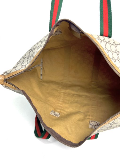 Gucci Monogram Canvas Vintage Tote Shoulder Bag  13