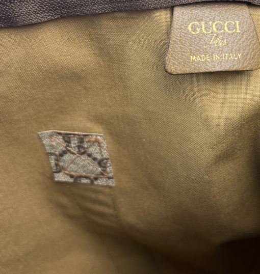 Gucci Monogram Canvas Vintage Tote Shoulder Bag  12