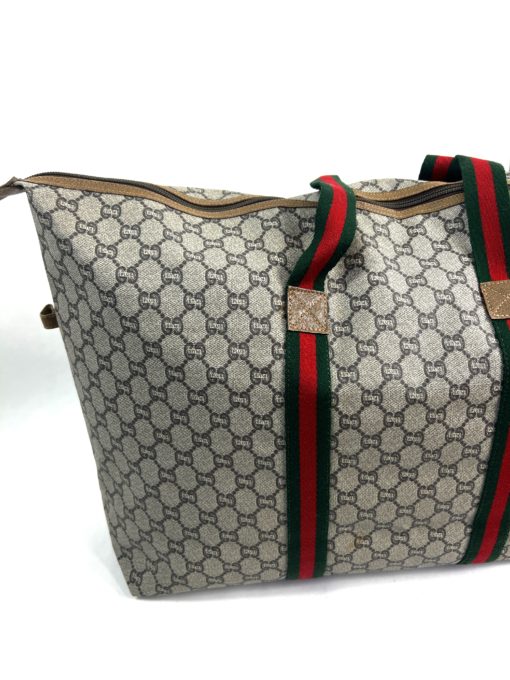 Gucci Monogram Canvas Vintage Tote Shoulder Bag  11