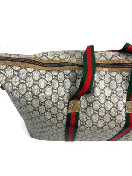 Gucci Monogram Canvas Vintage Tote Shoulder Bag  10