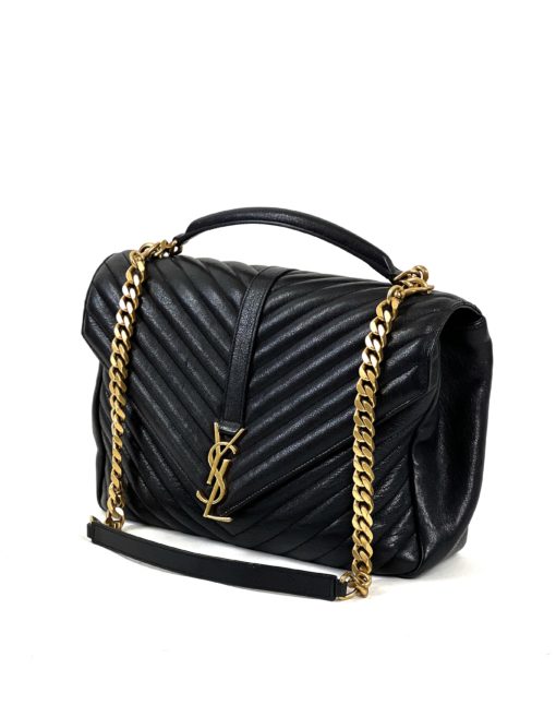 Louis Vuitton YSL Black College Bag Large Gold Hardware 3