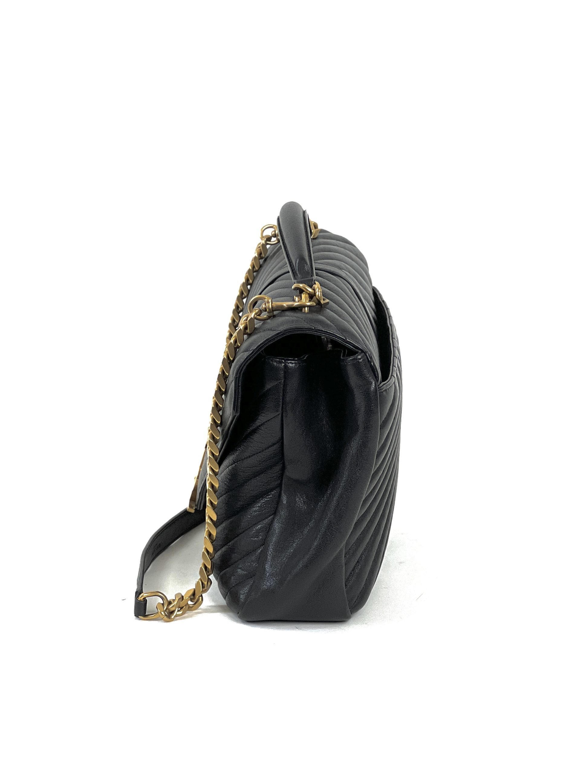Louis Vuitton YSL Black College Bag Large Gold Hardware - A World Of Goods  For You, LLC