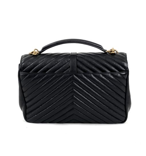 Louis Vuitton YSL Black College Bag Large Gold Hardware 4