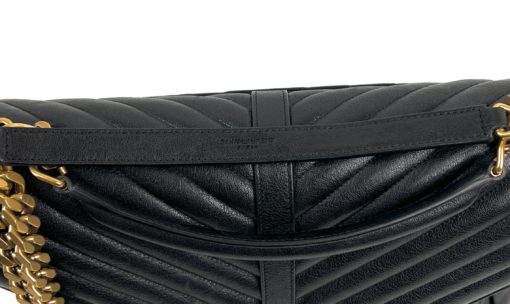 Louis Vuitton YSL Black College Bag Large Gold Hardware 24