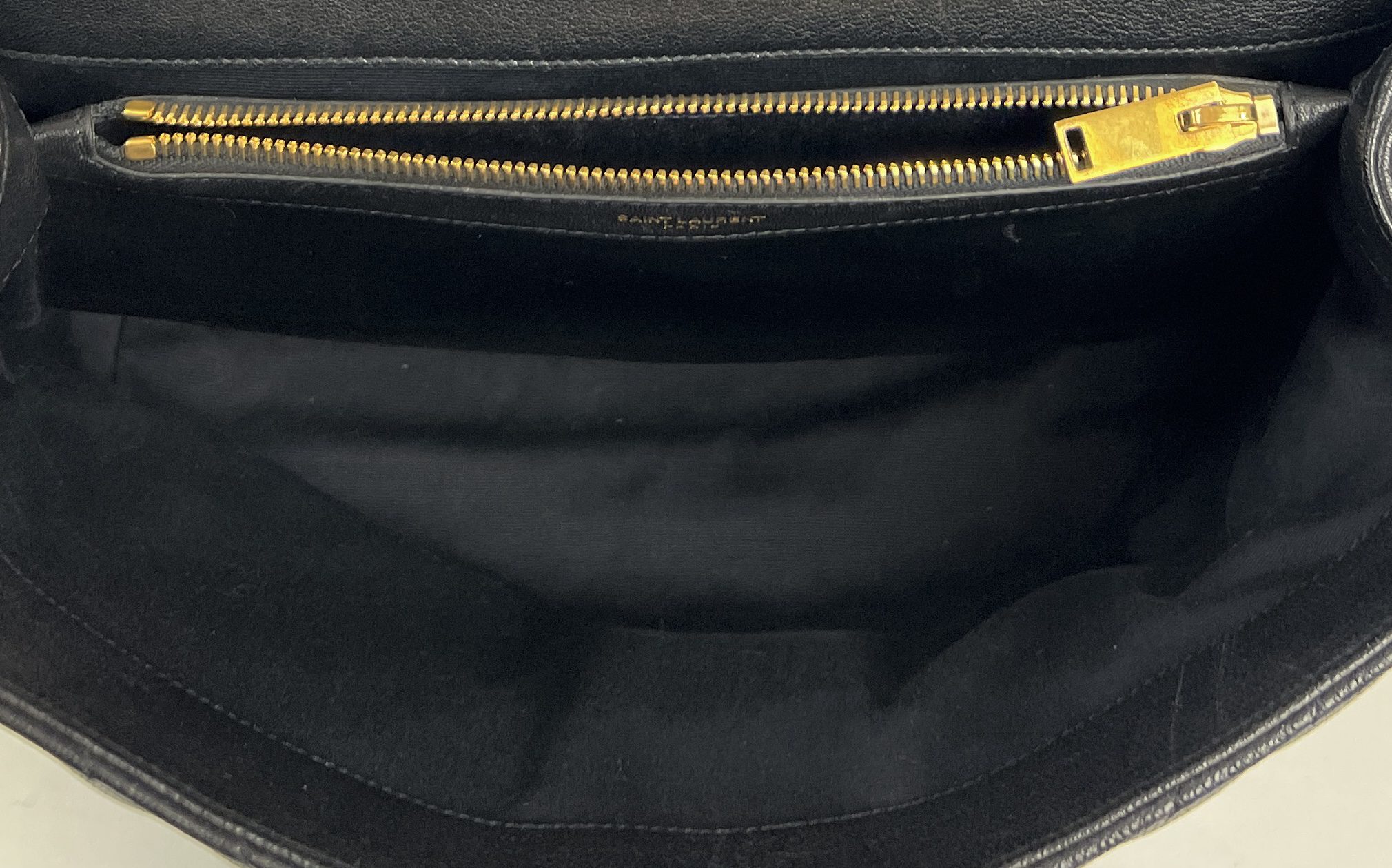 Louis Vuitton YSL Black College Bag Large Gold Hardware - A World
