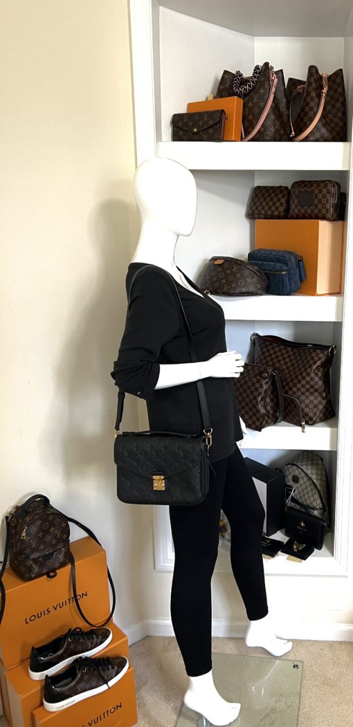 Louis Vuitton Black Monogram Empreinte Leather Pochette Metis 3