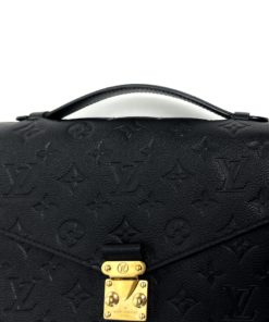 LOUIS VUITTON Monogram Empreinte Pochette Métis MM Noir M41487 Women's  Leather Bag