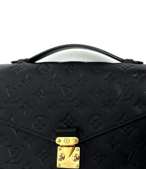 Louis Vuitton Black Monogram Empreinte Leather Pochette Metis 27